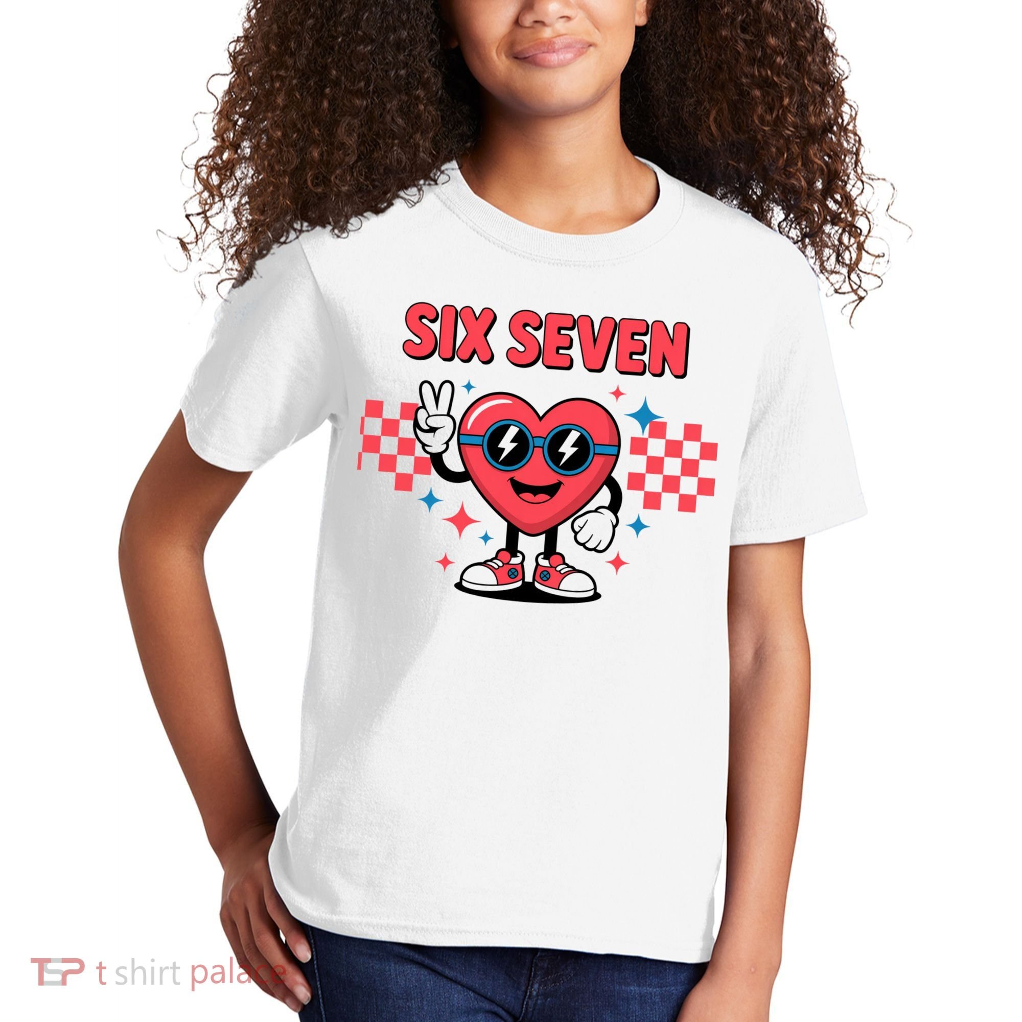 Six Seven 6-7 Valentines Day Kids T-Shirt