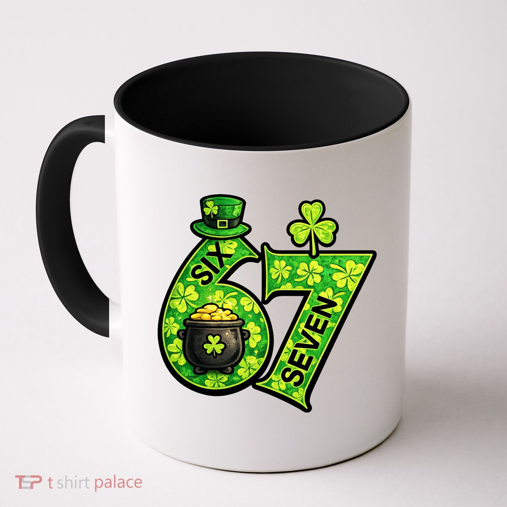 Six Seven 6-7 St Patricks Day 67 Paddys Meme Coffee Mug