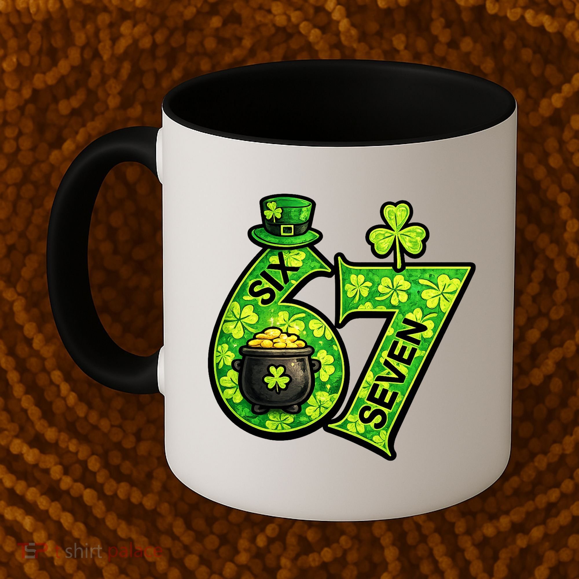 Six Seven 6-7 St Patricks Day 67 Paddys Meme Coffee Mug