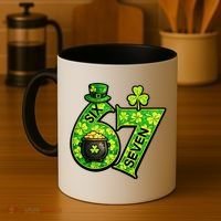 Six Seven 6-7 St Patricks Day 67 Paddys Meme Coffee Mug thumb 4