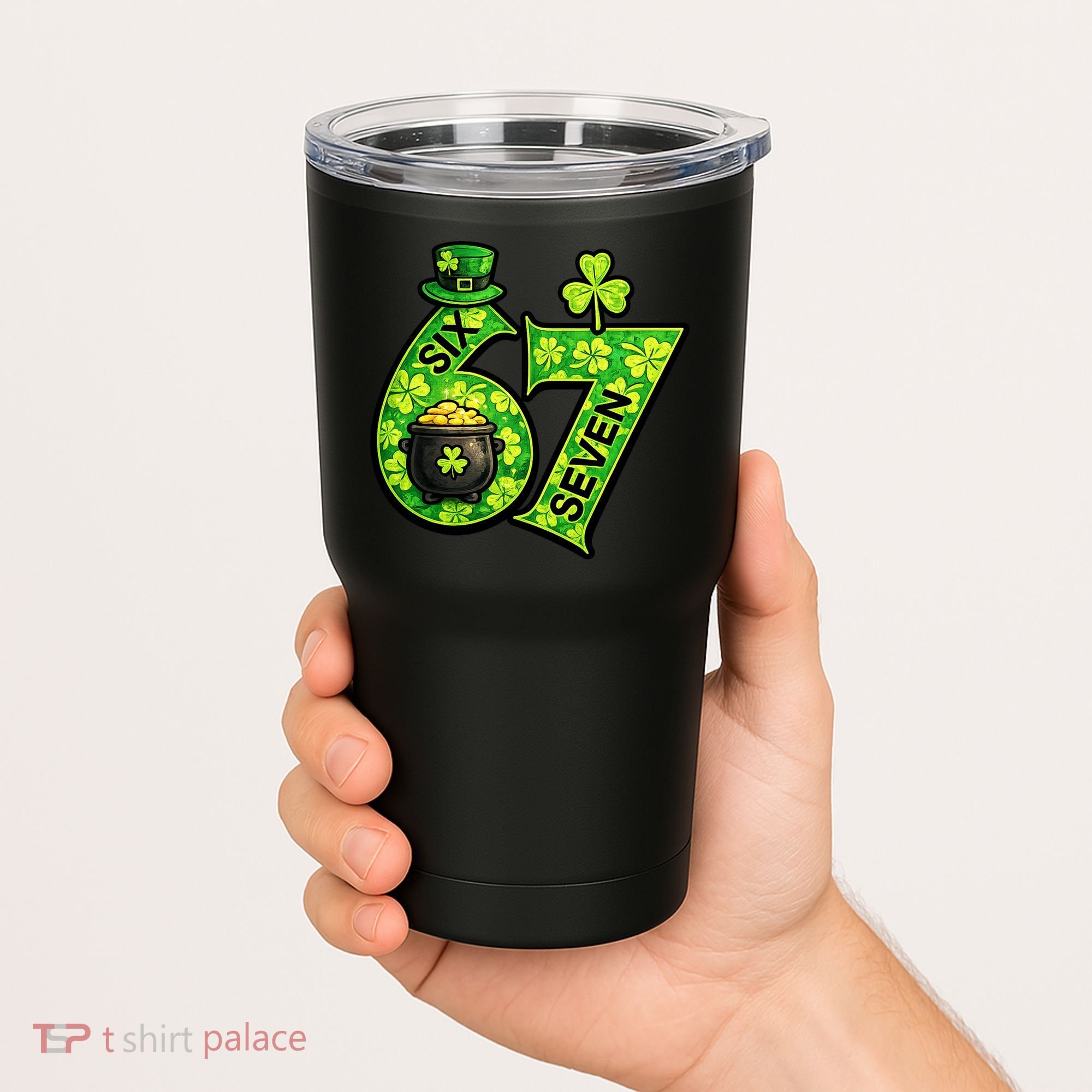 Six Seven 6-7 St Patricks Day 67 Paddys Meme Tumbler