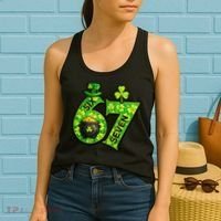 Six Seven 6-7 St Patricks Day 67 Paddys Meme Women's Tank Top thumb 2