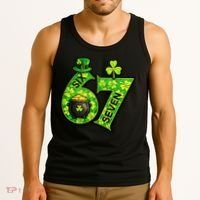 Six Seven 6-7 St Patricks Day 67 Paddys Meme Tank Top thumb 3