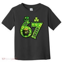 Six Seven 6-7 St Patricks Day 67 Paddys Meme Toddler T-Shirt thumb 0