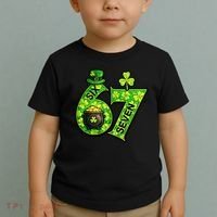 Six Seven 6-7 St Patricks Day 67 Paddys Meme Toddler T-Shirt thumb 2