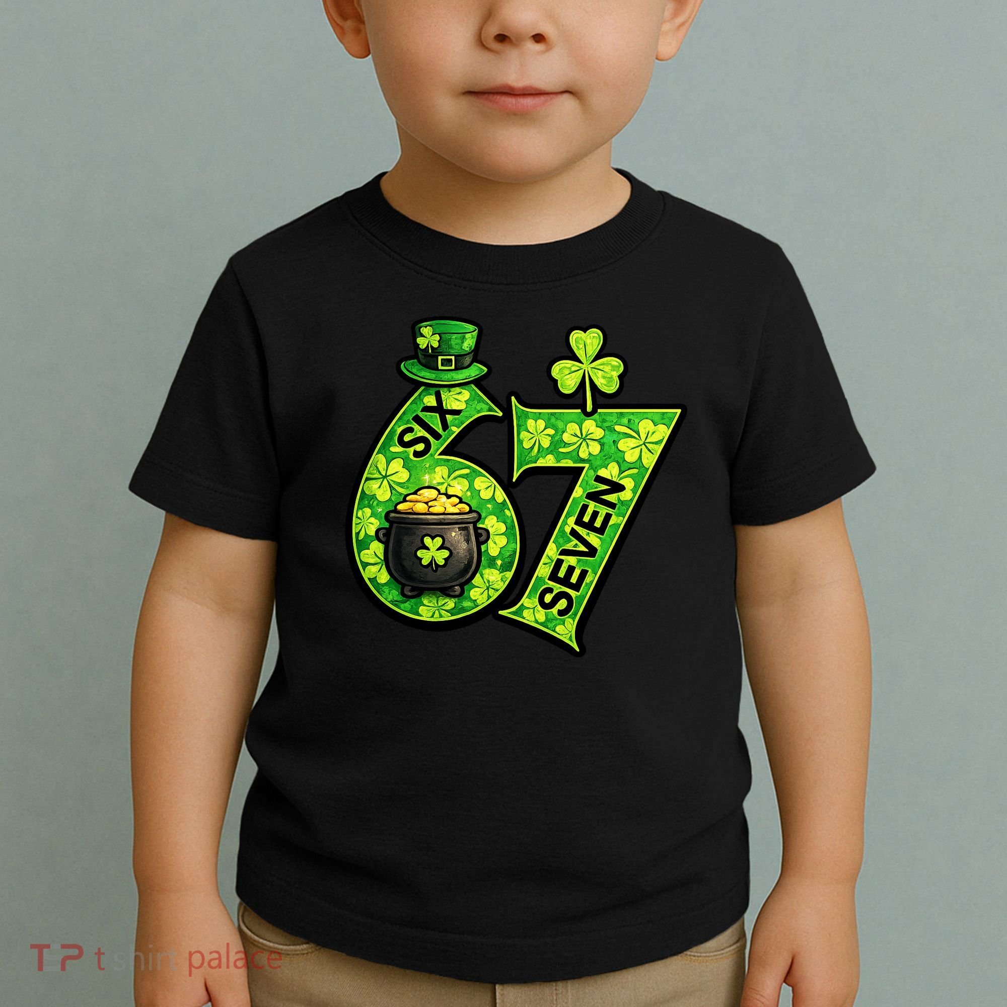 Six Seven 6-7 St Patricks Day 67 Paddys Meme Toddler T-Shirt