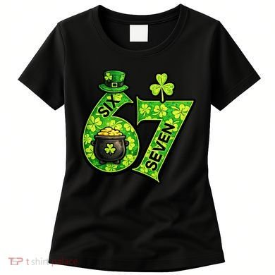 Six Seven 6-7 St Patricks Day 67 Paddys Meme Women's T-Shirt