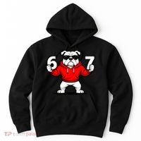 Six Seven 67 Meme Bulldogs Number 6 And 7 Hoodie thumb 0