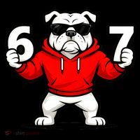 Six Seven 67 Meme Bulldogs Number 6 And 7 Coffee Mug thumb 5