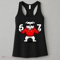 Six Seven 67 Meme Bulldogs Number 6 And 7 Women's Tank Top thumb 3
