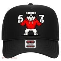 Six Seven 67 Meme Bulldogs Number 6 And 7 Hat thumb 0