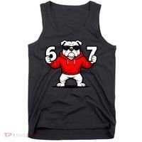 Six Seven 67 Meme Bulldogs Number 6 And 7 Tank Top thumb 0