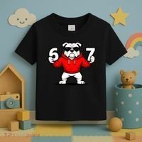 Six Seven 67 Meme Bulldogs Number 6 And 7 Toddler T-Shirt thumb 3