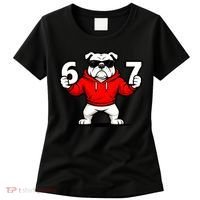 Six Seven 67 Meme Bulldogs Number 6 And 7 Women's T-Shirt thumb 0