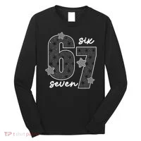 Six Seven 6-7 Meme 67 Classic Retro Long Sleeve Shirt thumb 0