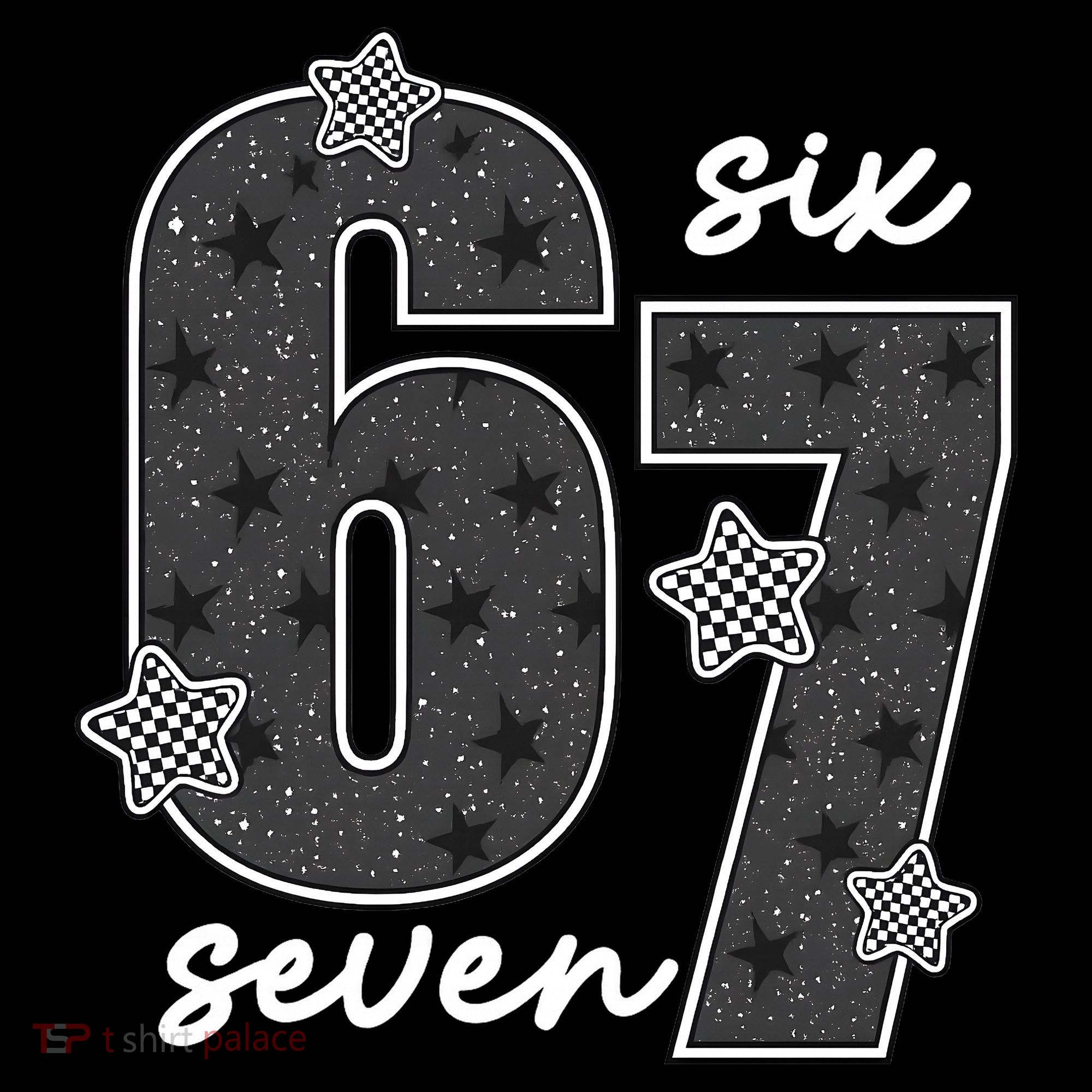 Six Seven 6-7 Meme 67 Classic Retro T-Shirt