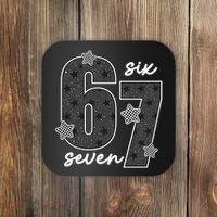 Six Seven 6-7 Meme 67 Classic Retro Coaster thumb 0