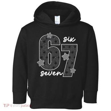 Six Seven 6-7 Meme 67 Classic Retro Toddler Hoodie