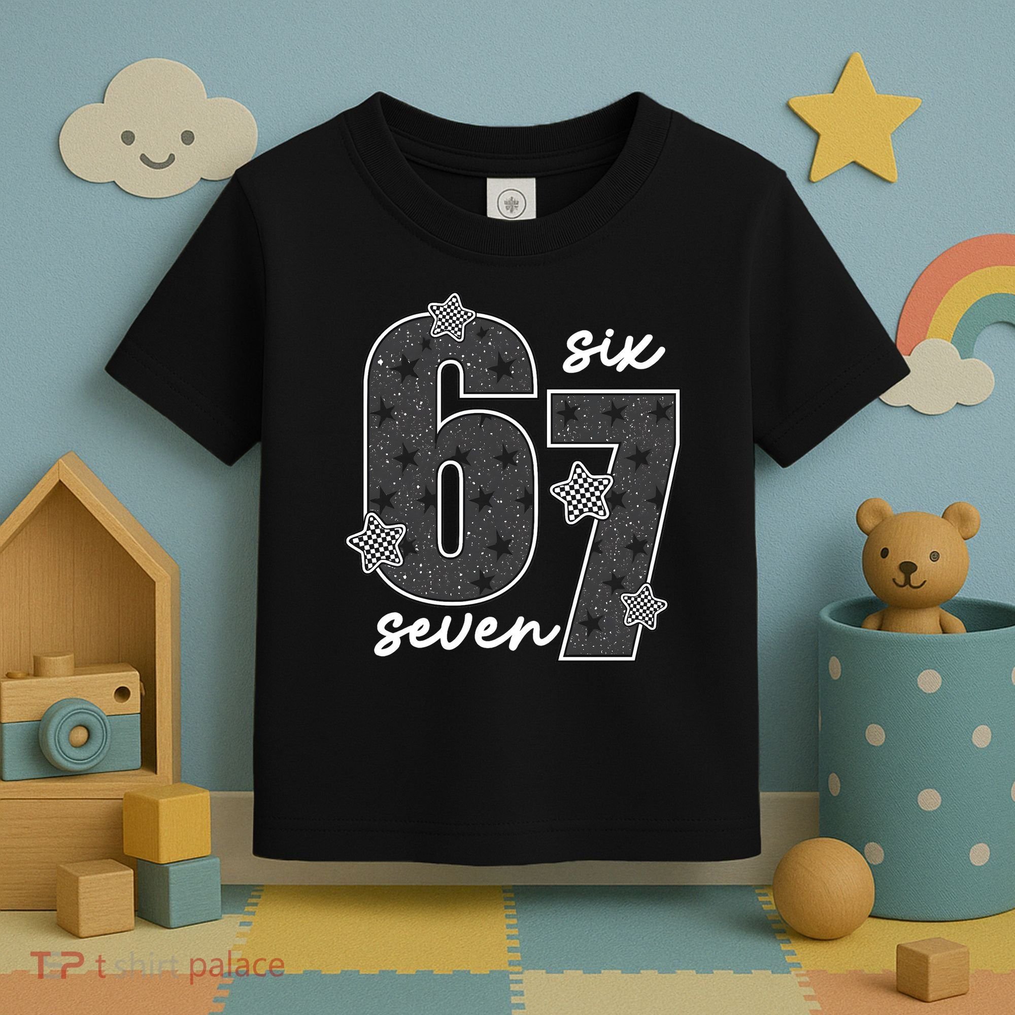 Six Seven 6-7 Meme 67 Classic Retro Toddler T-Shirt
