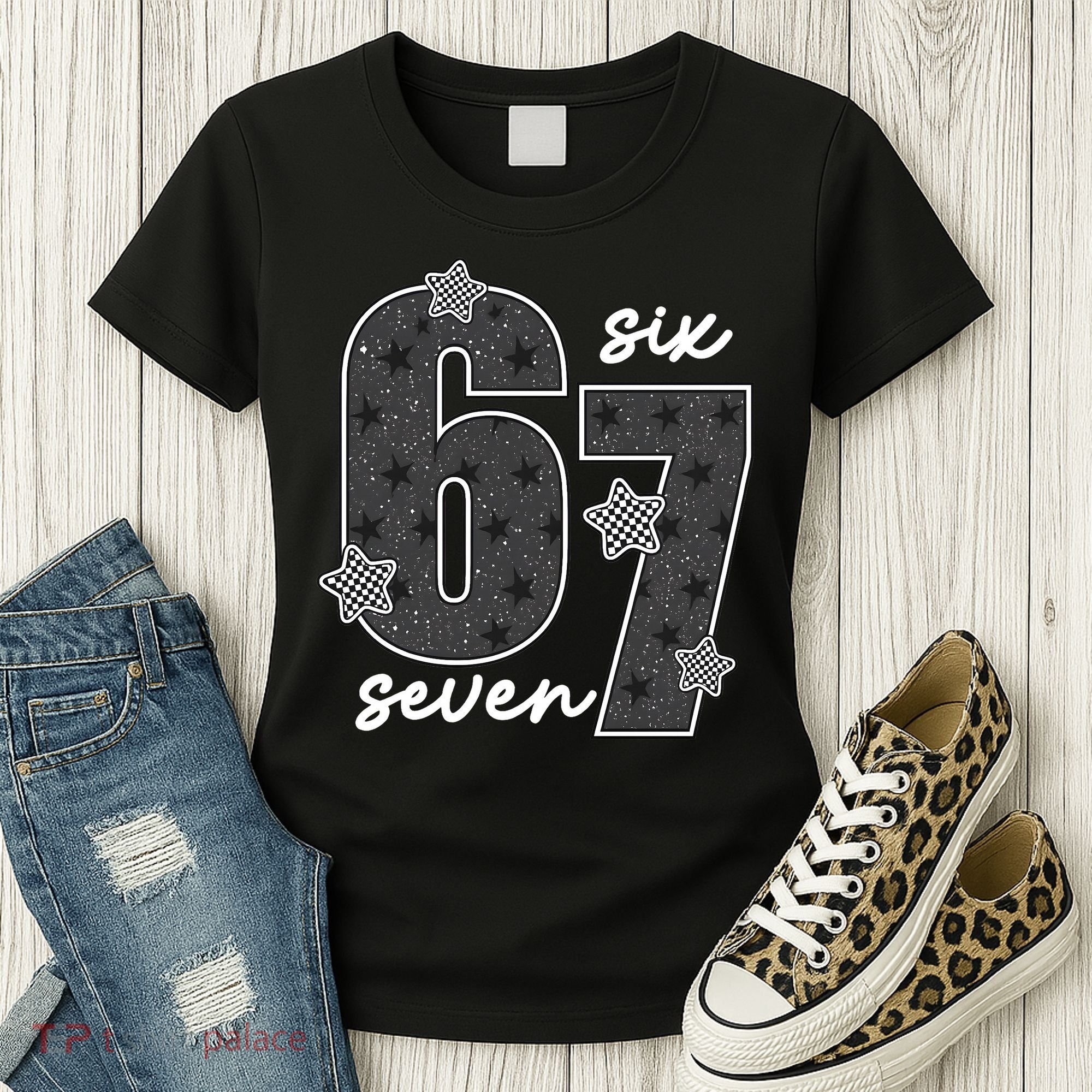 Six Seven 6-7 Meme 67 Classic Retro Women's T-Shirt