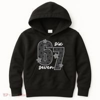 Six Seven 6-7 Meme 67 Classic Retro Kids Hoodie thumb 0