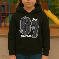Six Seven 6-7 Meme 67 Classic Retro Kids Hoodie thumb 3