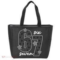 Six Seven 6-7 Meme 67 Classic Retro Tote Bag thumb 0