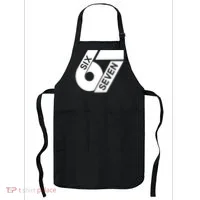 Six Seven 6-7 Meme 67 Sixty Seven Logo  Apron thumb 0