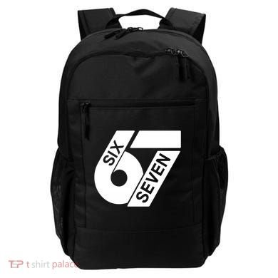 Six Seven 6-7 Meme 67 Sixty Seven Logo  Backpack