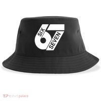 Six Seven 6-7 Meme 67 Sixty Seven Logo  Sustainable Bucket Hat thumb 0