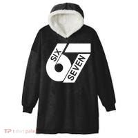 Six Seven 6-7 Meme 67 Sixty Seven Logo  Hooded Wearable Blanket thumb 0