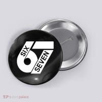 Six Seven 6-7 Meme 67 Sixty Seven Logo  Button thumb 0