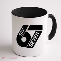 Six Seven 6-7 Meme 67 Sixty Seven Logo  Coffee Mug thumb 1