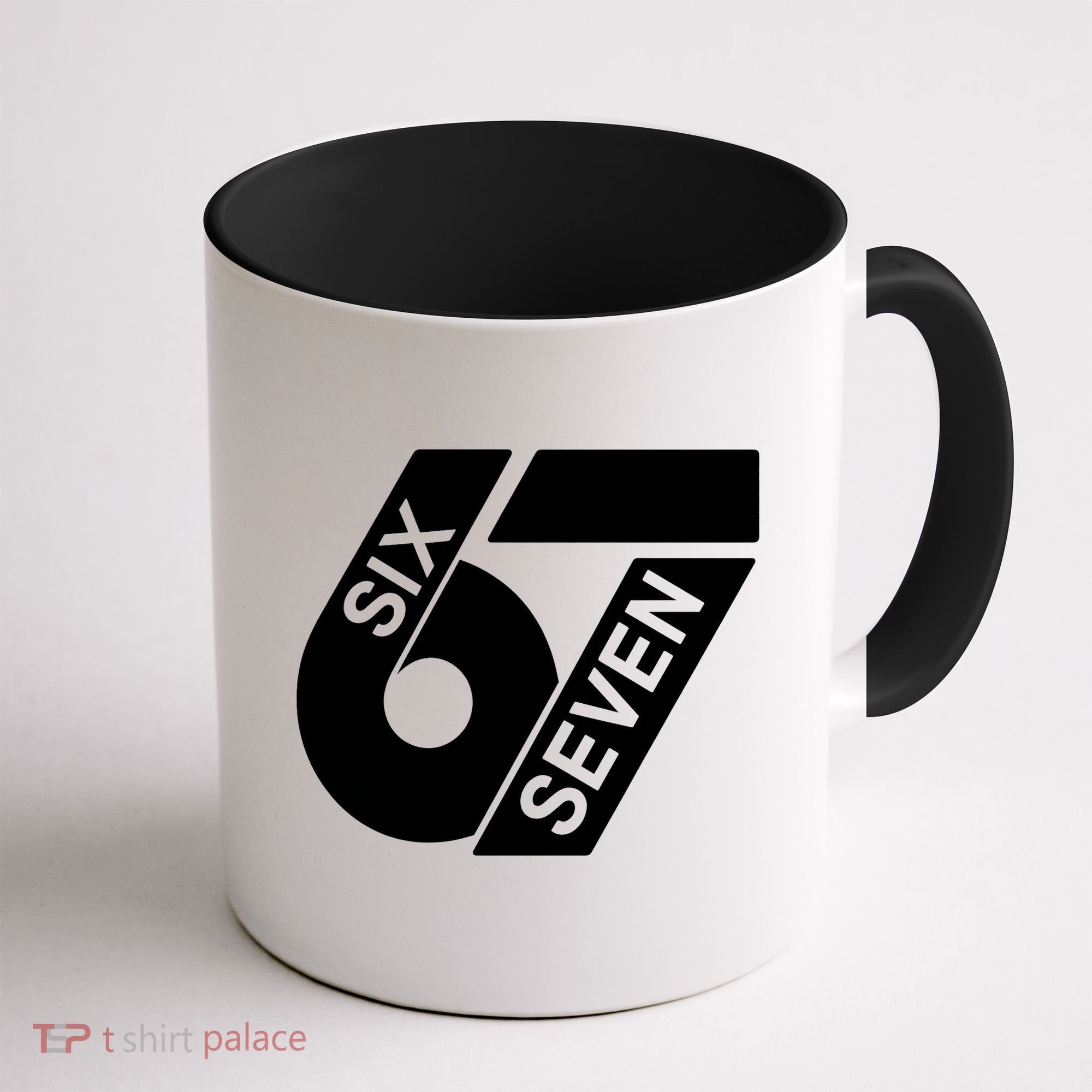 Six Seven 6-7 Meme 67 Sixty Seven Logo  Coffee Mug