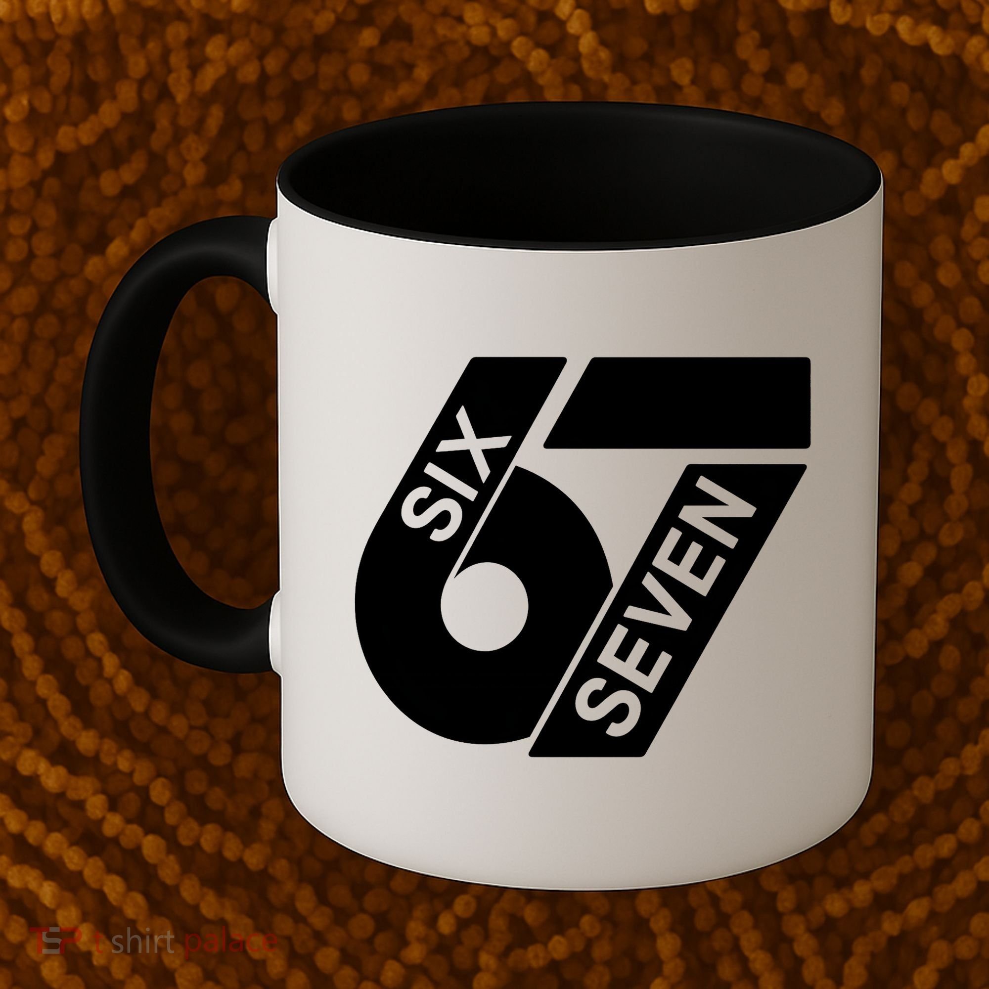 Six Seven 6-7 Meme 67 Sixty Seven Logo  Coffee Mug