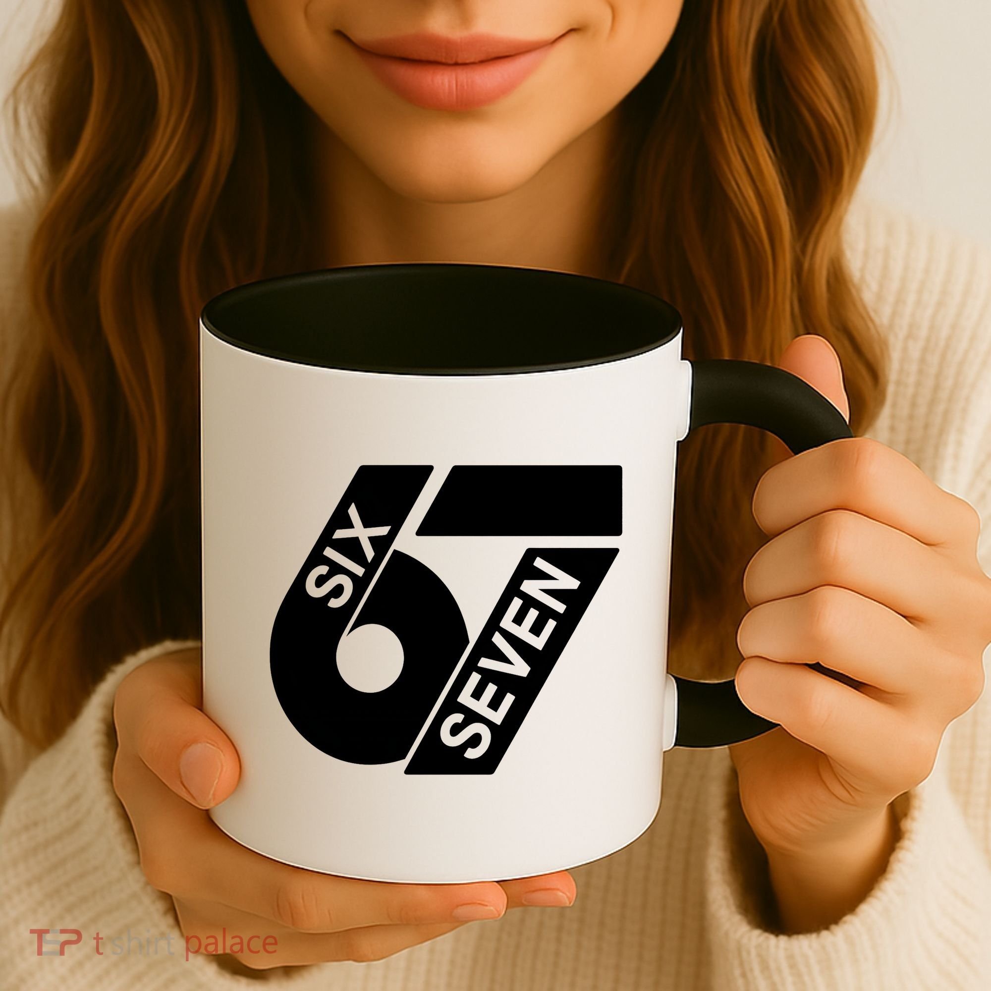 Six Seven 6-7 Meme 67 Sixty Seven Logo  Coffee Mug