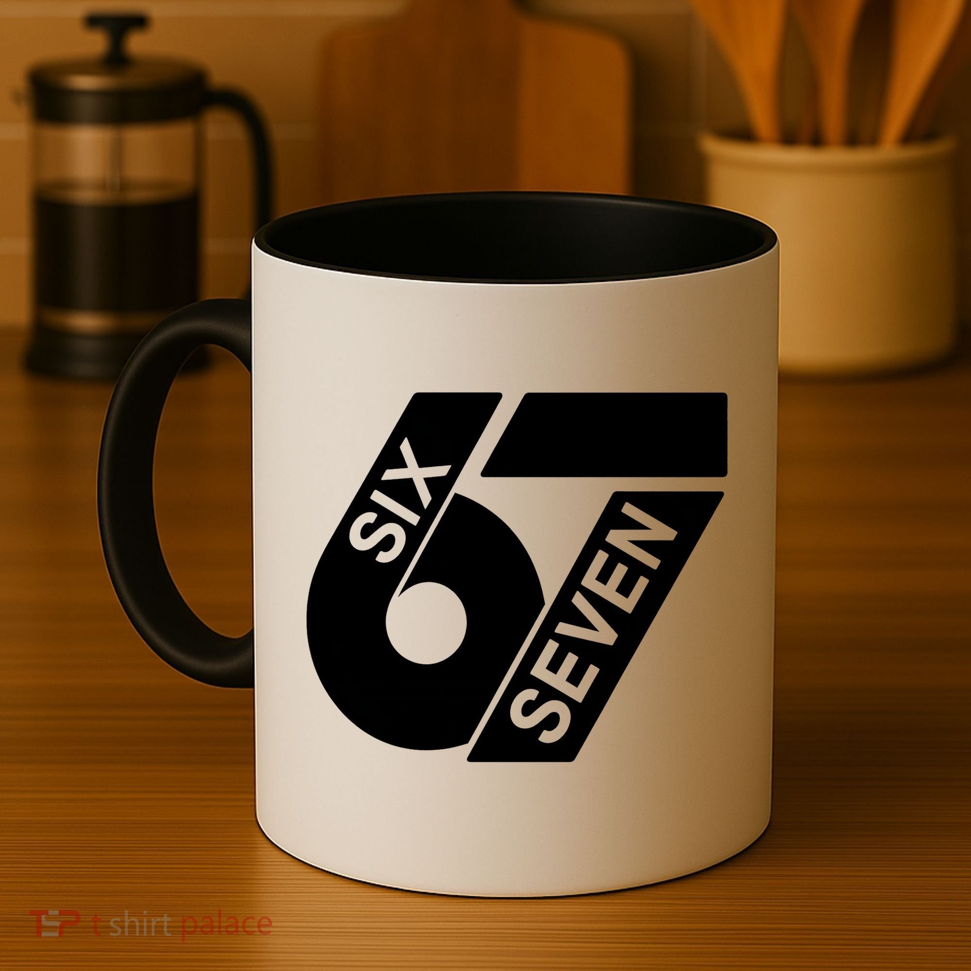 Six Seven 6-7 Meme 67 Sixty Seven Logo  Coffee Mug