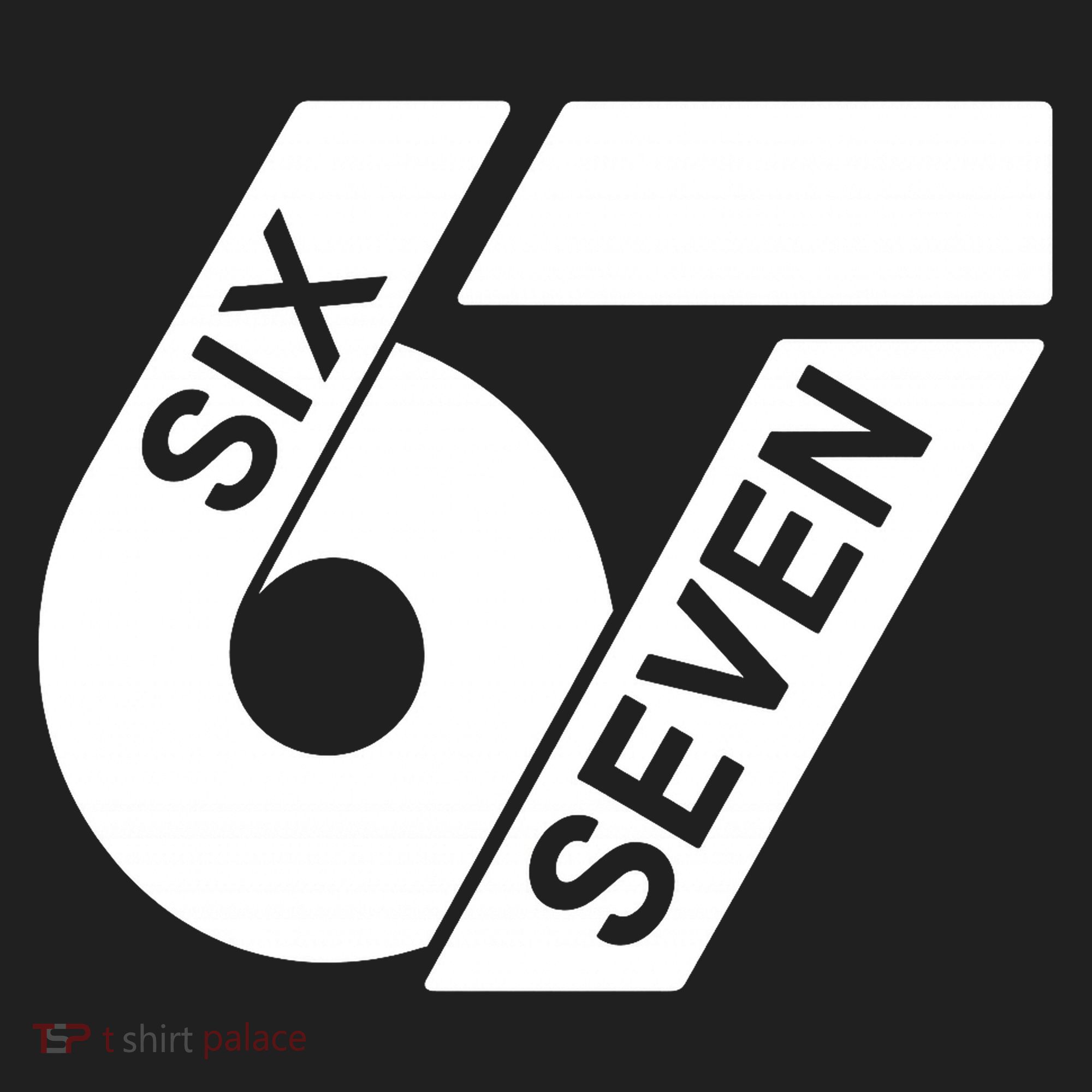 Six Seven 6-7 Meme 67 Sixty Seven Logo  Beanie