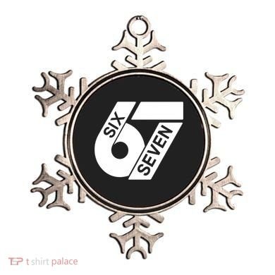 Six Seven 6-7 Meme 67 Sixty Seven Logo  Ornament