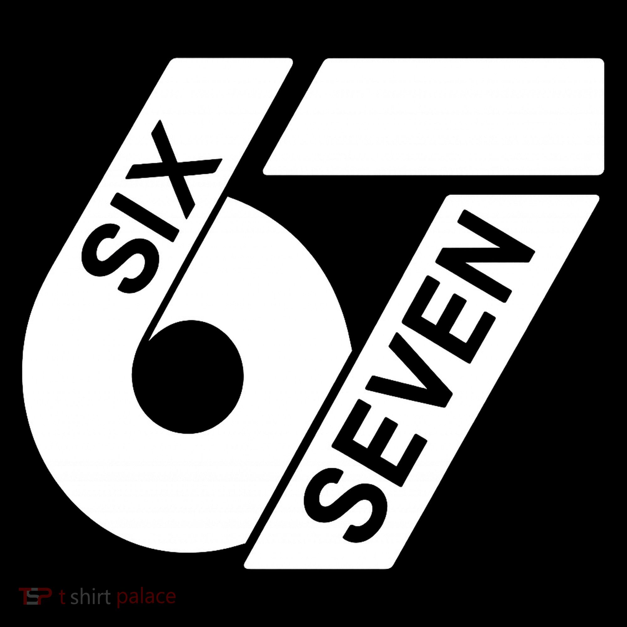 Six Seven 6-7 Meme 67 Sixty Seven Logo  Ornament