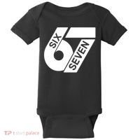 Six Seven 6-7 Meme 67 Sixty Seven Logo  Baby Bodysuit thumb 0