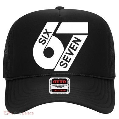 Six Seven 6-7 Meme 67 Sixty Seven Logo  Hat