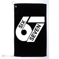 Six Seven 6-7 Meme 67 Sixty Seven Logo  Golf Towel thumb 0