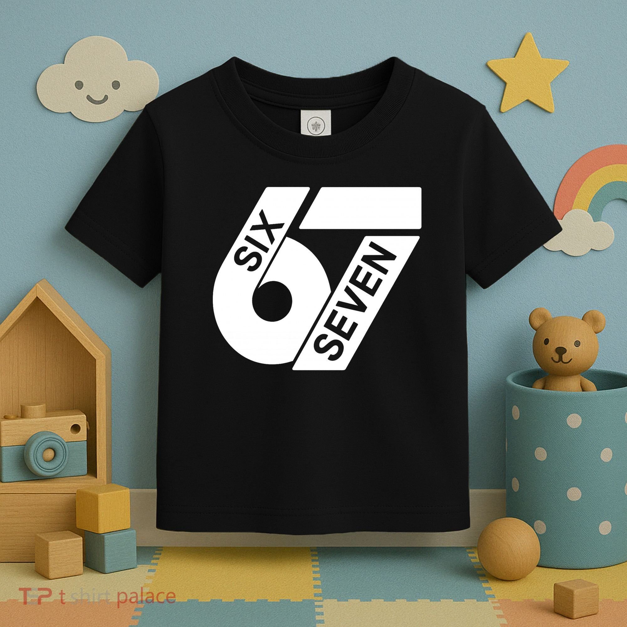 Six Seven 6-7 Meme 67 Sixty Seven Logo  Toddler T-Shirt