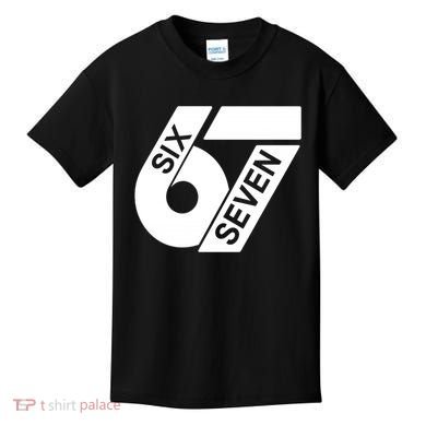 Six Seven 6-7 Meme 67 Sixty Seven Logo  Kids T-Shirt