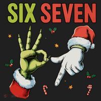 Six Seven 6 7 67 Meme Christmas Xmas Funny Women's Sweatshirt thumb 2