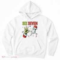 Six Seven 6 7 67 Meme Christmas Xmas Funny Hoodie thumb 0