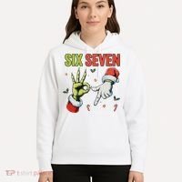 Six Seven 6 7 67 Meme Christmas Xmas Funny Hoodie thumb 5