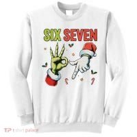 Six Seven 6 7 67 Meme Christmas Xmas Funny Sweatshirt thumb 0