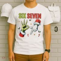 Six Seven 6 7 67 Meme Christmas Xmas Funny T-Shirt thumb 6